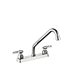 8" Dual Lever Handle Brass Kitchen Faucet